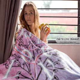 Ode to Love Sherpa Blanket by Adiela Akoo Deken