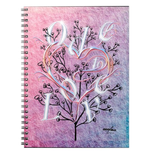 Ode to Love Spiral Notitieboek (Voorkant)