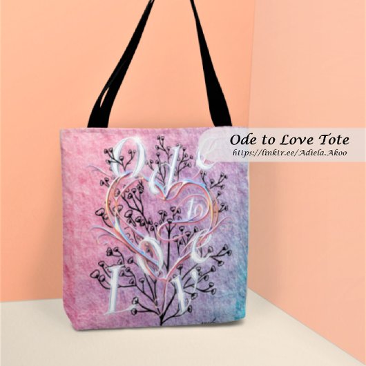 Ode to Love Tas Ontworpen door: Poet Adiela Akoo