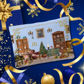 Ode to Nutcracker Ballet Blue Large Accessory Bag Etui