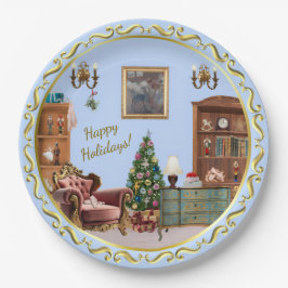 Ode to The Nutcracker Ballet Blue  Papieren Bordje