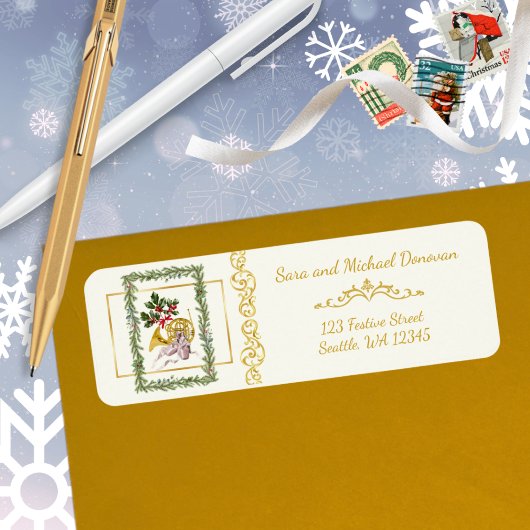 Ode to The Nutcracker Ballet Garland Address Label