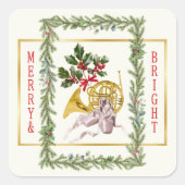 Ode to The Nutcracker Ballet Garland Vierkante Sticker (Voorkant)