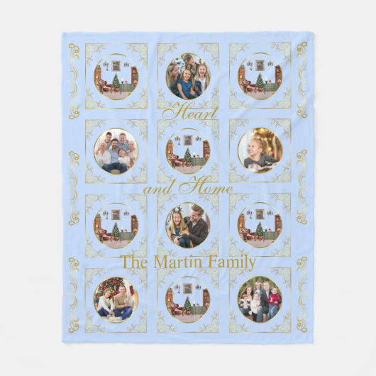 Ode to The Nutcracker Blue 6 Photo Fleece Blanket (Voorkant)