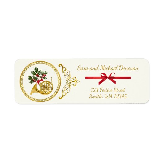 Ode to The Nutcracker French Horn Address Label (Voorkant)