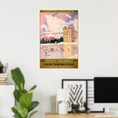 Odeillo Reisposter Font-Romeu Kunst Via Frankrijk Poster (Thuiskantoor)