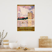 Odeillo Reisposter Font-Romeu Kunst Via Frankrijk Poster (Keuken)