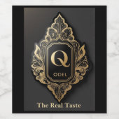 Odel, The Real Taste out of Bavaria Wijn Etiket (Enkel label)