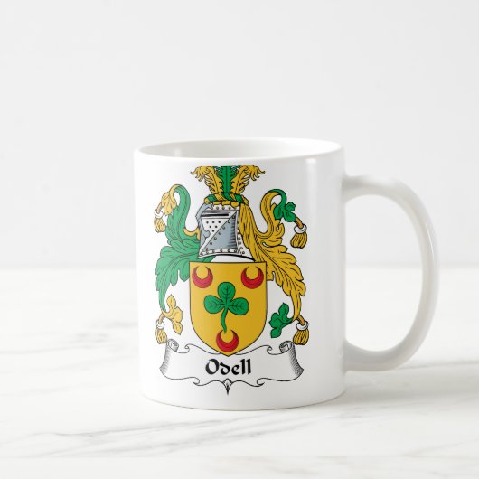 Odell Family Crest Koffiemok (Rechts)
