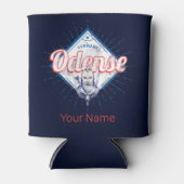 Odense City Denmark Retro Viking  Souvenir Blikjeskoeler (Voorkant)