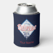 Odense City Denmark Retro Viking  Souvenir Blikjeskoeler (Blikje Achterkant)