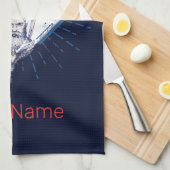 Odense City Denmark Retro Viking  Souvenir Theedoek (Quarter Fold)