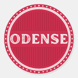 Odense City Pride Embleem – Deense identiteit Ronde Sticker