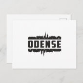 Odense Denemarken City Skyline Cityscape Travel Gi Briefkaart (Voorkant / Achterkant)