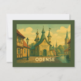 Odense Denemarken Literair Briefkaart