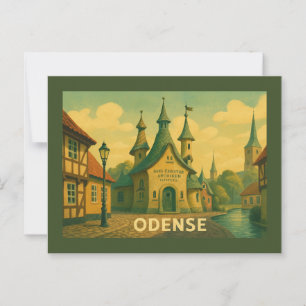 Odense Denemarken Literair Briefkaart