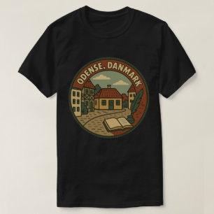 Odense Denemarken Literair T-shirt