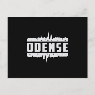 Odense Denmark City Skyline Cityscape Funny Gift Briefkaart