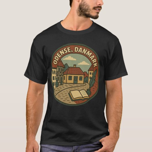 Odense Denmark Literary T-shirt (Voorkant)