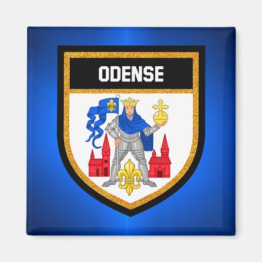 Odense Flag Magneet (Voorkant)
