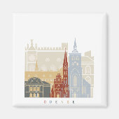 Odense skyline poster magneet (Voorkant)