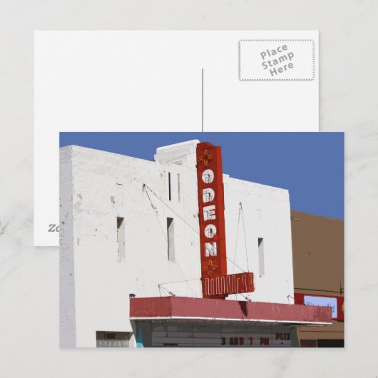 Odeon Theater, Tucumcari, New Mexico Briefkaart (Voorkant / Achterkant)