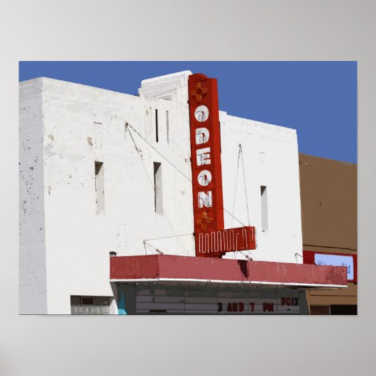 Odeon Theater, Tucumcari, New Mexico Poster (Voorkant)