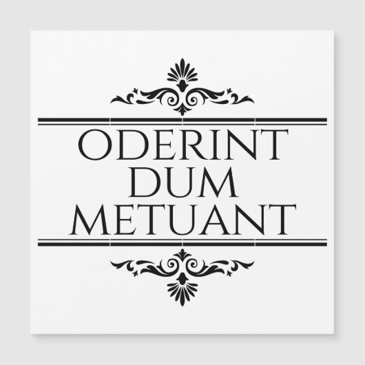 Oderint Dum Metuant (Voorkant)