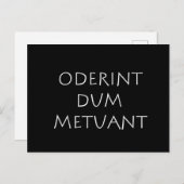 Oderint dum metuant briefkaart (Voorkant / Achterkant)
