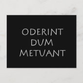 Oderint dum metuant briefkaart (Voorkant)