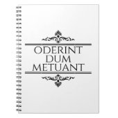 Oderint Dum Metuant Notitieboek (Voorkant)