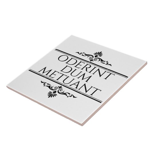 Oderint Dum Metuant Tegeltje (Zijkant)