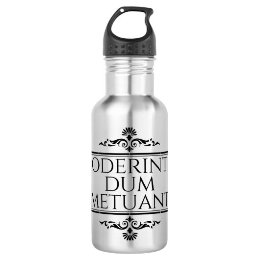 Oderint Dum Metuant Waterfles (Voorkant)