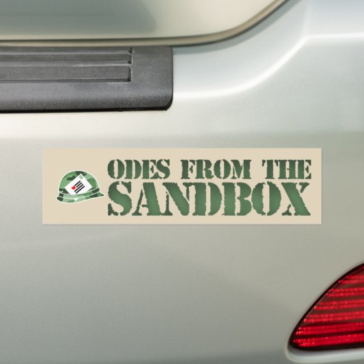 Odes uit de Sandbox Bumpersticker (Op auto)