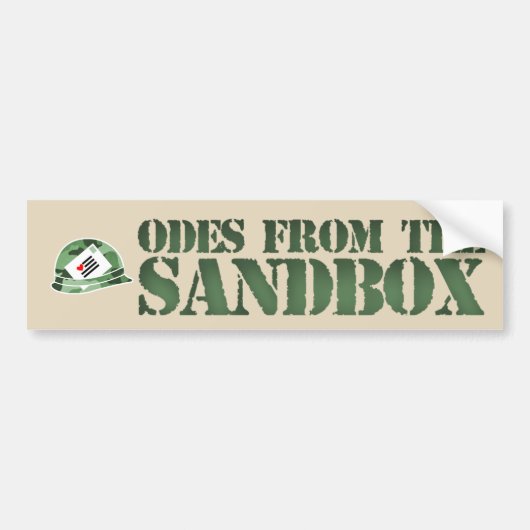 Odes uit de Sandbox Bumpersticker (Voorkant)