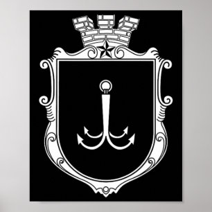 Odesa Odessa Wapen van Oekraïne Vlag Ukr Poster