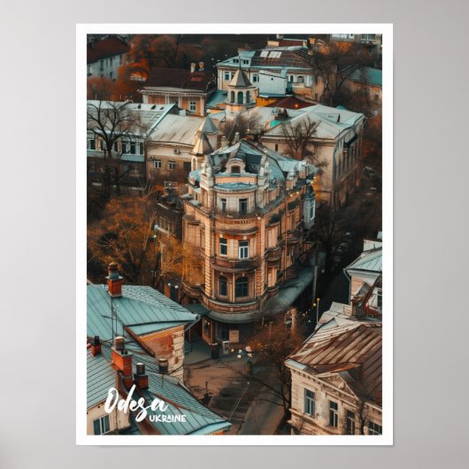 Odesa Oekraïne Kunst reizen beroemde plaats Poster (Voorkant)