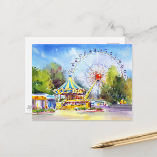 Odesa Reuzenrad Aquarel Briefkaart