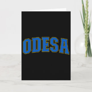 Odesa Ukraine Lovers Patriotic Proud Ukrainian Ode Kaart