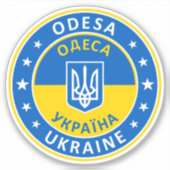 Odesa Ukraine Sticker (Voorkant)
