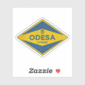 Odesa Ukraine Vintage Sticker (Vel)