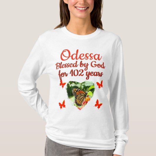 Odessa 102 Birthday T-shirt (Voorkant)