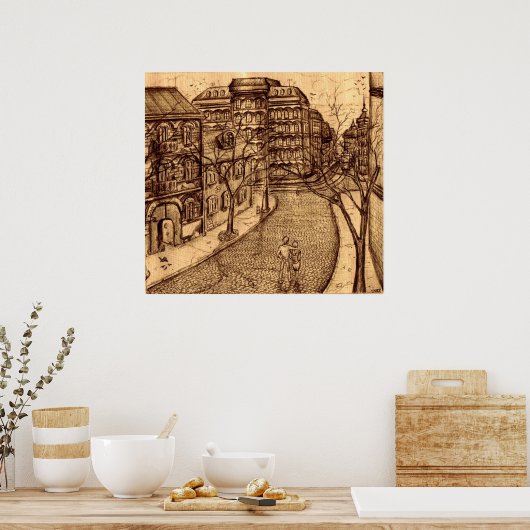 Odessa City art poster (Keuken)