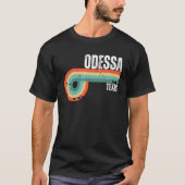Odessa City Texas State Retro Souvenir T-shirt (Voorkant)
