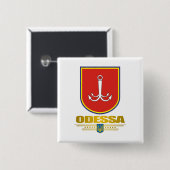 "Odessa COA" Buttonnen Vierkante Button 5,1 Cm (Voorkant /achterkant)