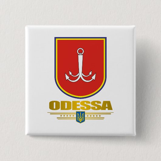 "Odessa COA" Buttonnen Vierkante Button 5,1 Cm (Voorkant)