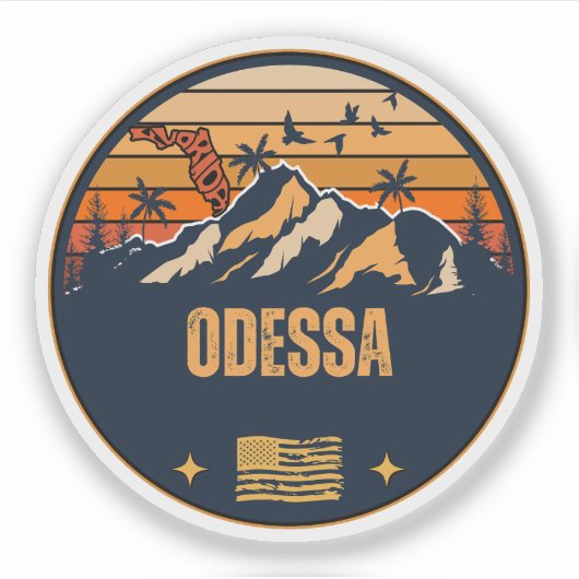Odessa, Florida Sticker (Voorkant)