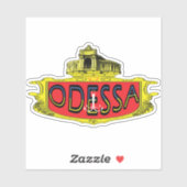 Odessa Harbor Ukraine Sticker (Vel)