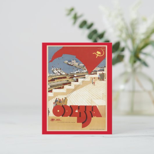 Odessa, Odesa, Oekraïne Vintage Travel Briefkaart (Staand voorkant)