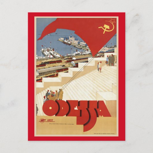 Odessa, Odesa, Oekraïne Vintage Travel Briefkaart (Voorkant)
